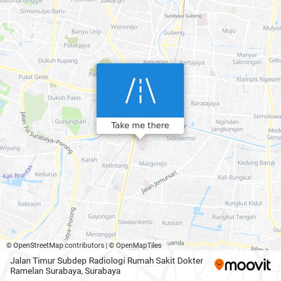 Jalan Timur Subdep Radiologi Rumah Sakit Dokter Ramelan Surabaya map