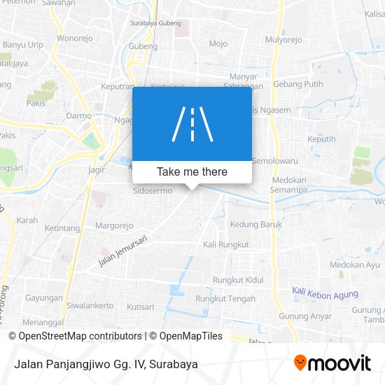 Jalan Panjangjiwo Gg. IV map