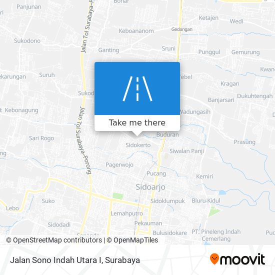 Jalan Sono Indah Utara I map