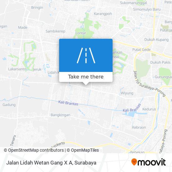 Jalan Lidah Wetan Gang X A map