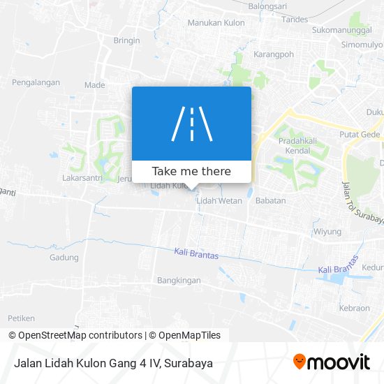Jalan Lidah Kulon Gang 4 IV map