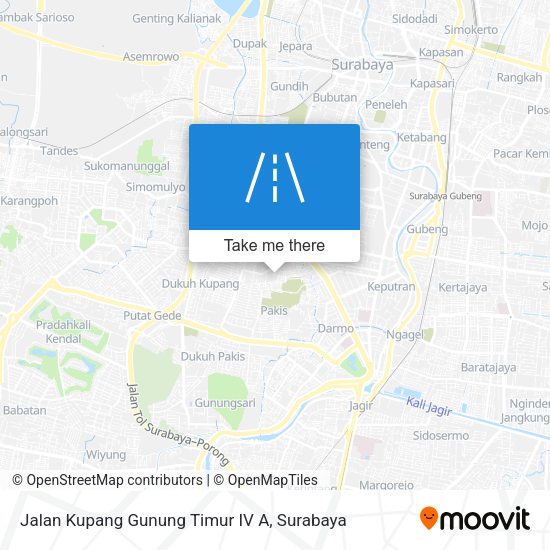 Jalan Kupang Gunung Timur IV A map