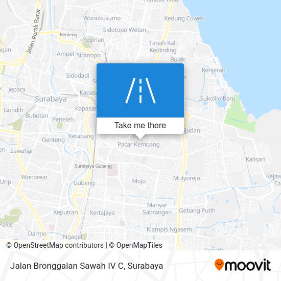 Jalan Bronggalan Sawah IV C map
