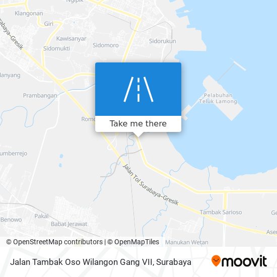 Jalan Tambak Oso Wilangon Gang VII map