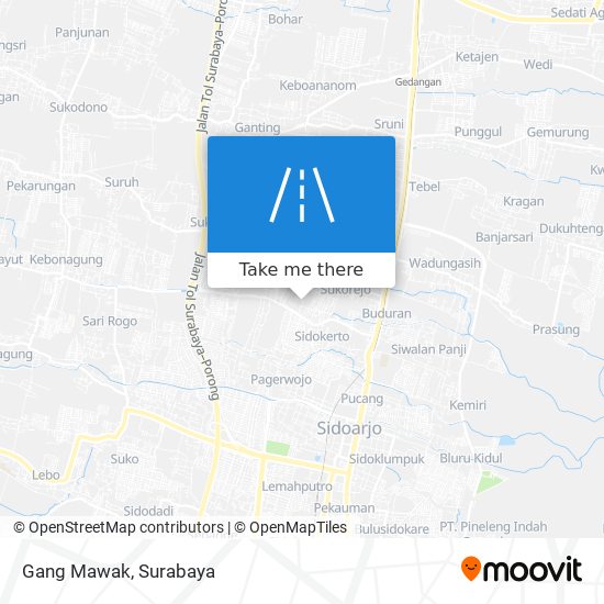 Gang Mawak map