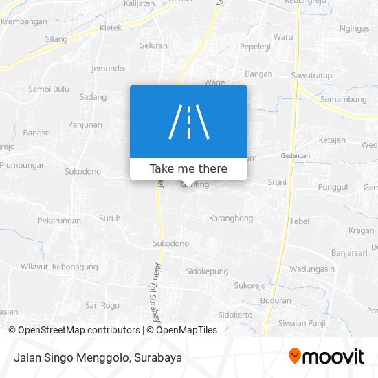 Jalan Singo Menggolo map