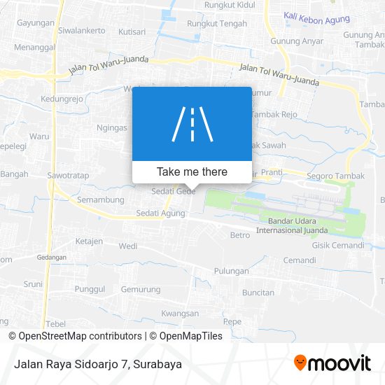 Jalan Raya Sidoarjo 7 map