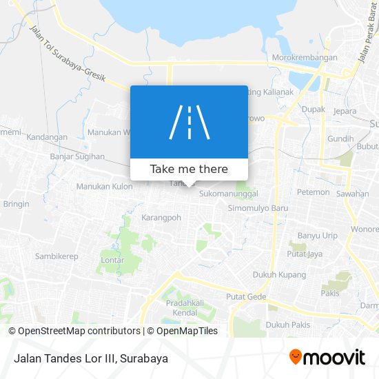 Jalan Tandes Lor III map