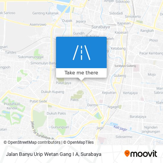 Jalan Banyu Urip Wetan Gang I A map
