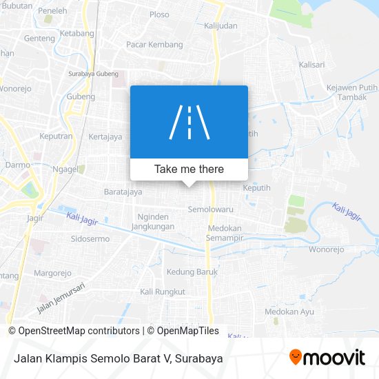 Jalan Klampis Semolo Barat V map