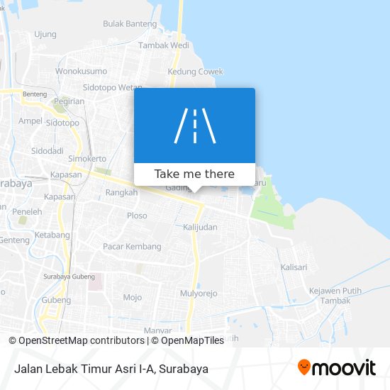 Jalan Lebak Timur Asri I-A map