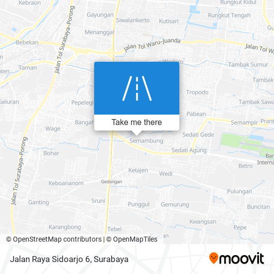 Jalan Raya Sidoarjo 6 map