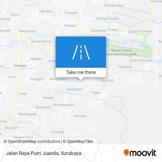 Jalan Raya Putri Juanda map