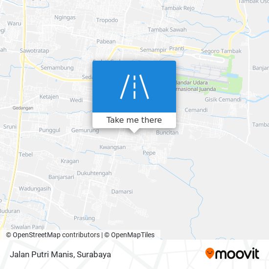 Jalan Putri Manis map