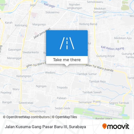 Jalan Kusuma Gang Pasar Baru III map