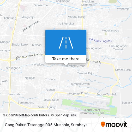 Gang Rukun Tetangga 005 Mushola map