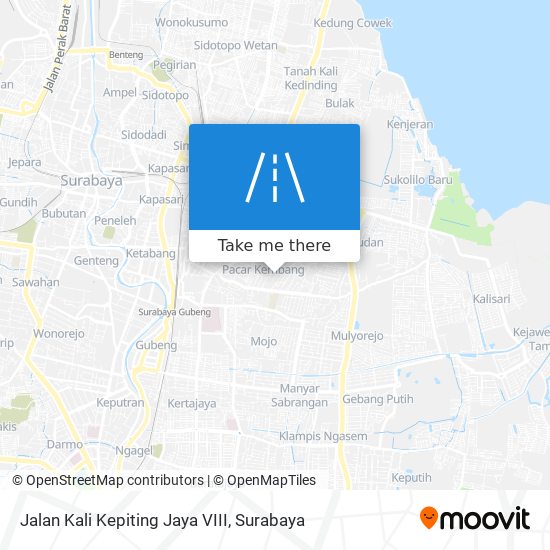 Jalan Kali Kepiting Jaya VIII map