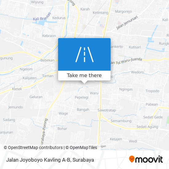 Jalan Joyoboyo Kavling A-B map