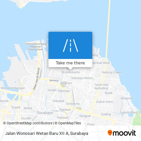 Jalan Wonosari Wetan Baru XII A map