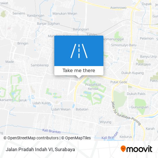 Jalan Pradah Indah VI map