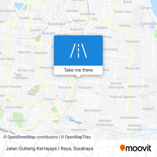 Jalan Gubeng Kertajaya I Raya map