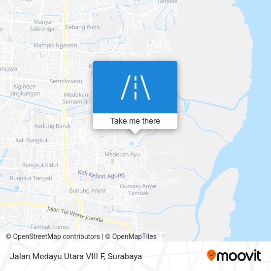 Jalan Medayu Utara VIII F map