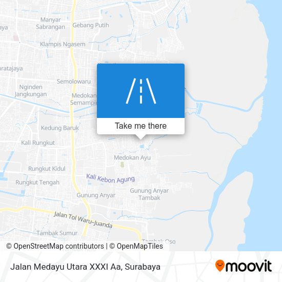 Jalan Medayu Utara XXXI Aa map