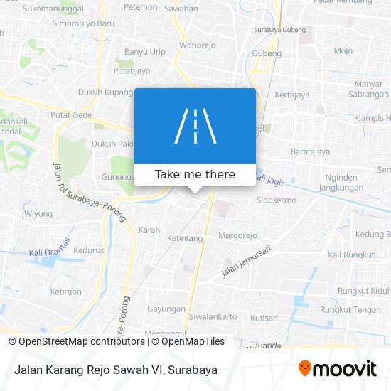 Jalan Karang Rejo Sawah VI map