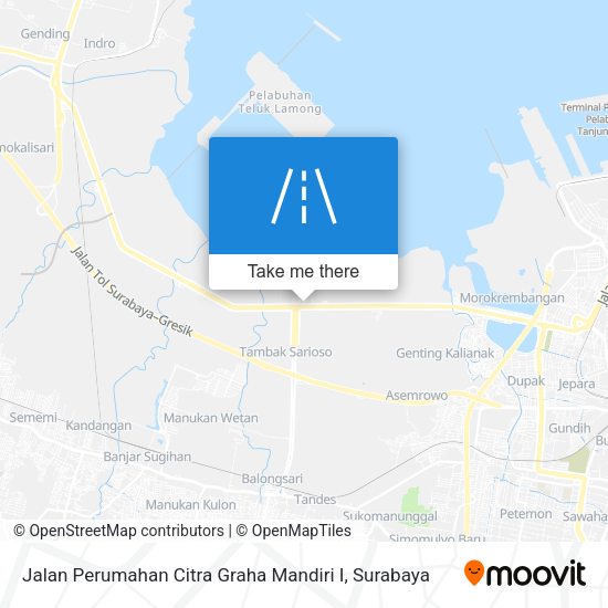 Jalan Perumahan Citra Graha Mandiri I map