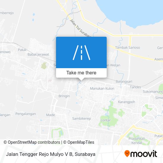 Jalan Tengger Rejo Mulyo V B map