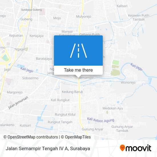 Jalan Semampir Tengah IV A map