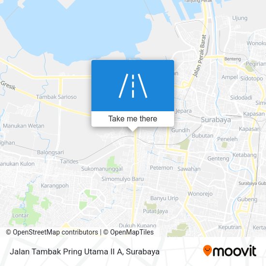 Jalan Tambak Pring Utama II A map
