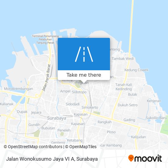 Jalan Wonokusumo Jaya VI A map