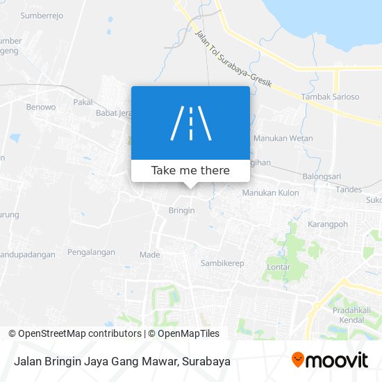 Jalan Bringin Jaya Gang Mawar map