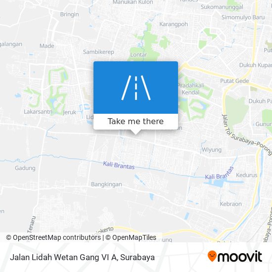 Jalan Lidah Wetan Gang VI A map