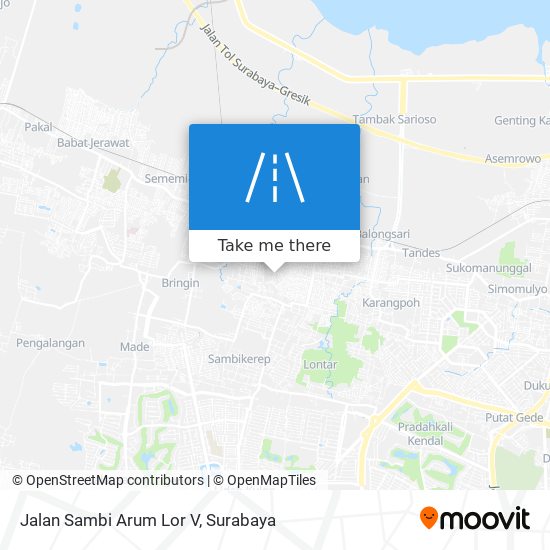 Jalan Sambi Arum Lor V map