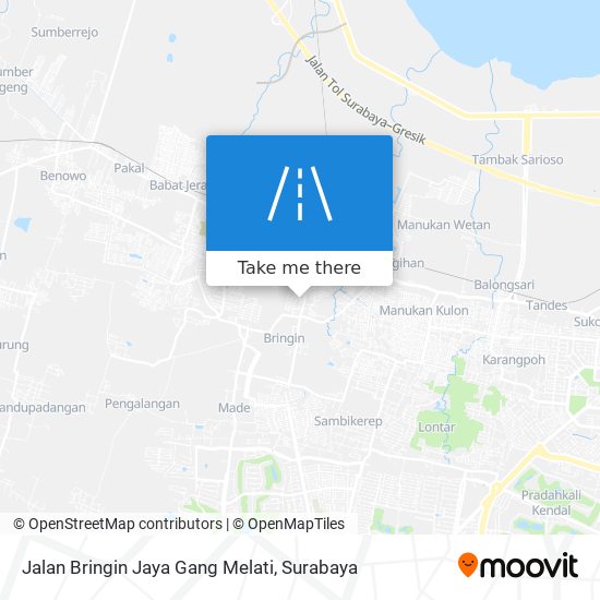 Jalan Bringin Jaya Gang Melati map