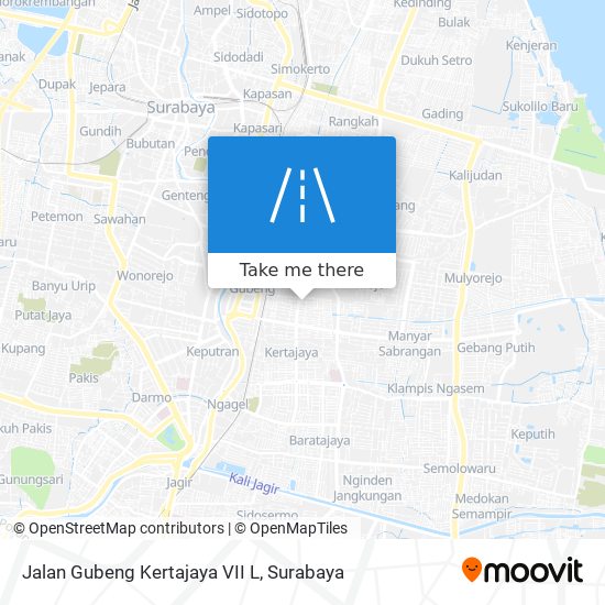 Jalan Gubeng Kertajaya VII L map