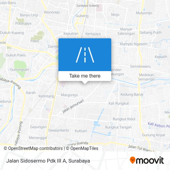 Jalan Sidosermo Pdk III A map