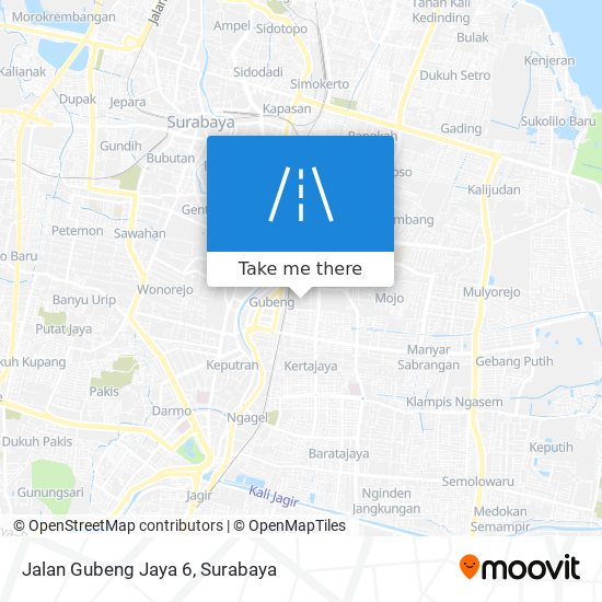Jalan Gubeng Jaya 6 map