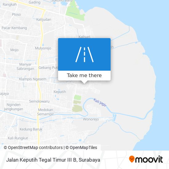 Jalan Keputih Tegal Timur III B map