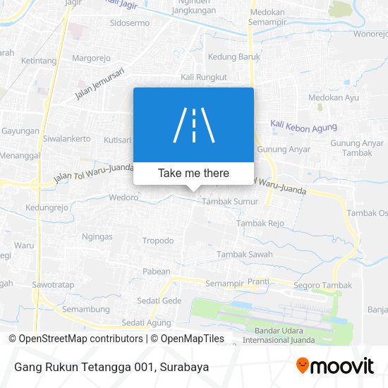 Gang Rukun Tetangga 001 map