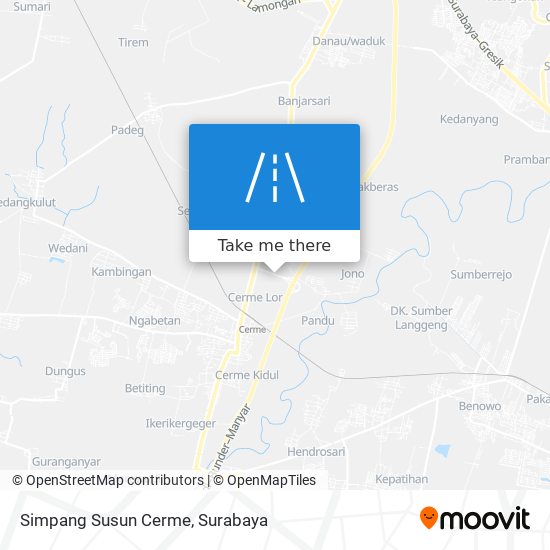 Simpang Susun Cerme map