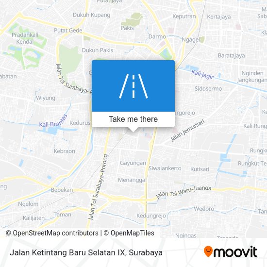 Jalan Ketintang Baru Selatan IX map