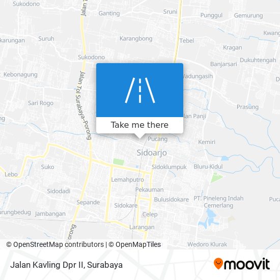 Jalan Kavling Dpr II map