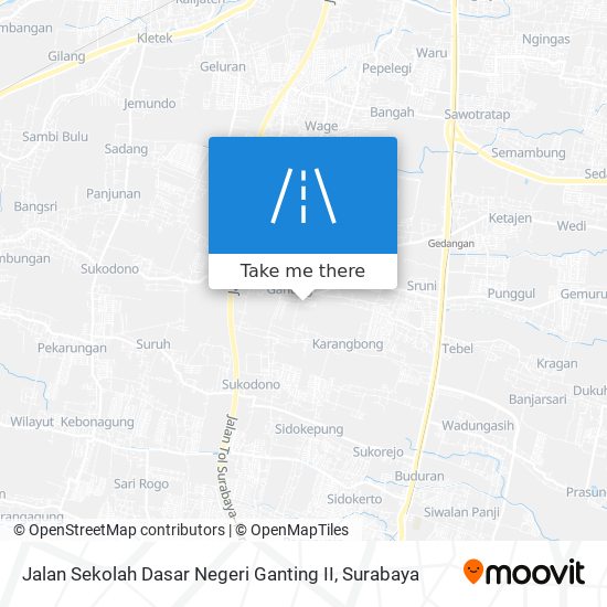 Jalan Sekolah Dasar Negeri Ganting II map