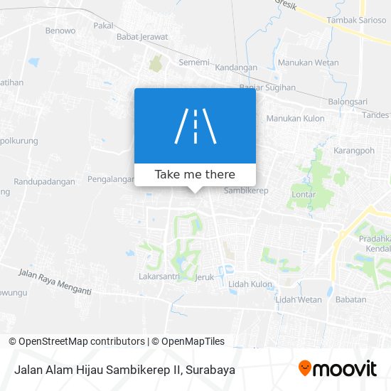 Jalan Alam Hijau Sambikerep II map