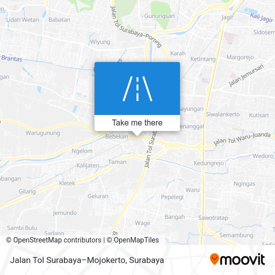 Jalan Tol Surabaya–Mojokerto map