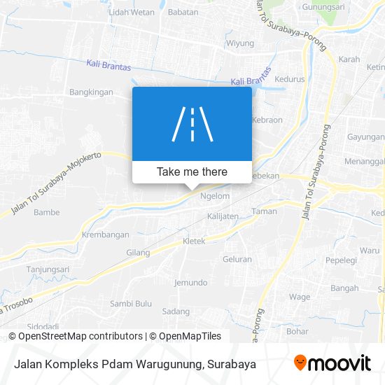 Jalan Kompleks Pdam Warugunung map