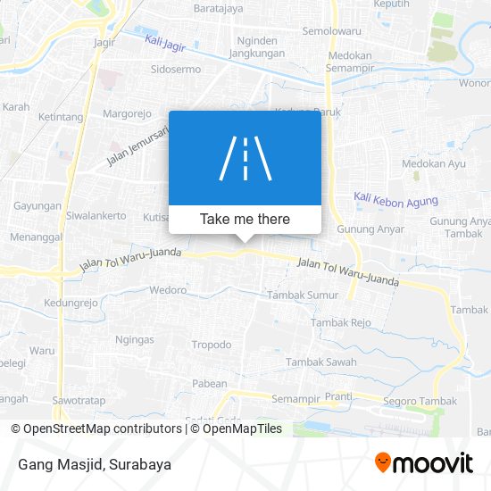 Gang Masjid map